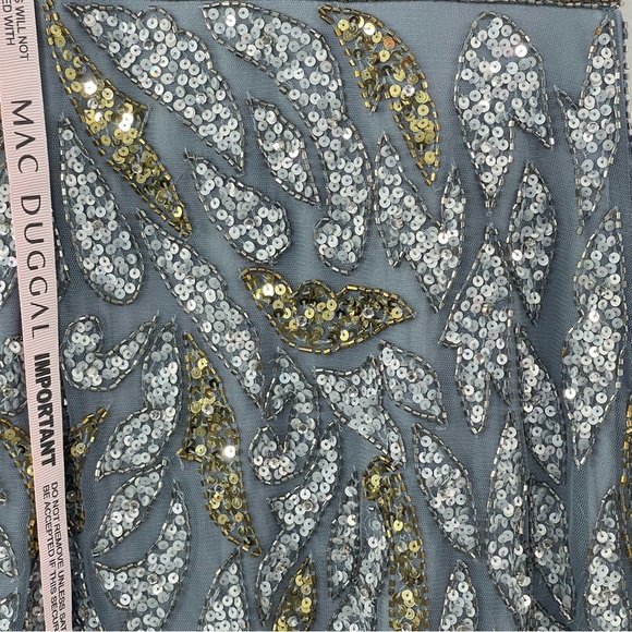 Mac Duggal 5532 Jewel Neckline Embellished Illusion Cap Sleeve Column Gown - Picture 8 of 13